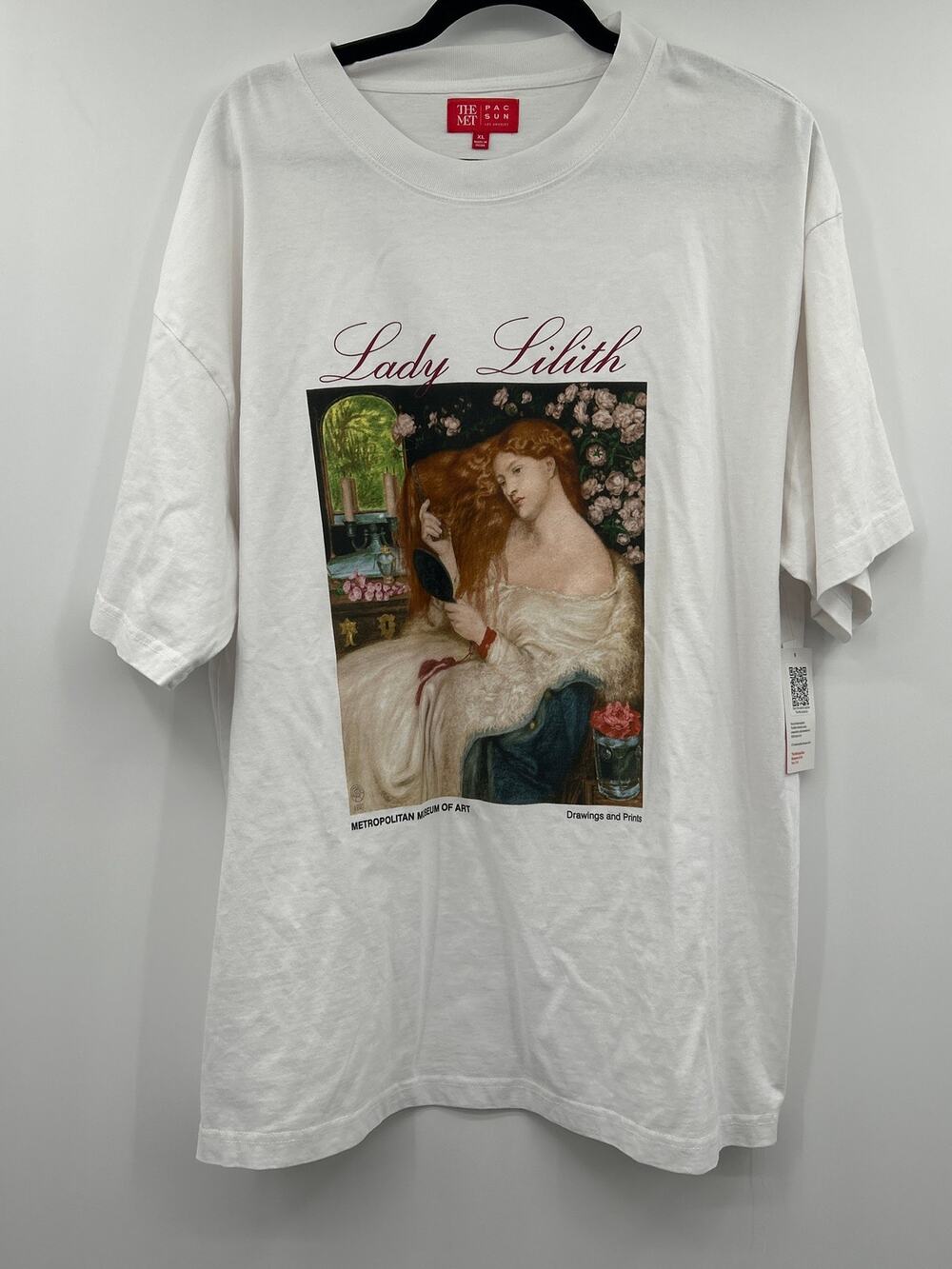 NWT The Met PacSun Lady Lilith Graphic Art Shirt XL Rossetti Renaissance Gothic